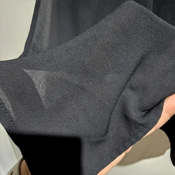 WORTHINGTON Button Down Sheer Sleeveles High Low Blouse, Lagenlook, S - Picture 9 of 11